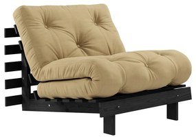 Mustársárga fotel Roots Black Night – Karup Design