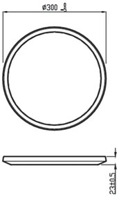 Philips - LED Dimmelhető fürdőszobai lámpa SCENE SWITCH LED/18W/230V IP44