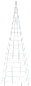 hideg fehér LED karácsonyfa zászlórúdra 550 LED 300 cm