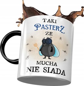 Fekete Bögre Pásztornak, hogy a légy ne üljön le fényképes nyomattal