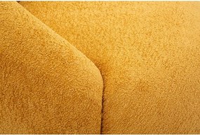 Mustársárga buklé fotel Ginerva – Mauro Ferretti