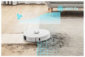 Sencor- 2 az 1-ben robotporszívó és felmosó 50W/5000 mAh Wi-Fi fehér + távirányító