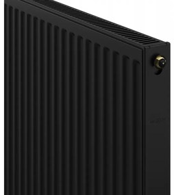 Mexen CC11, panelradiátor 600 x 1500 mm, alsó középső csatlakozás, 1400 W, fekete, W6C11-060-150-70