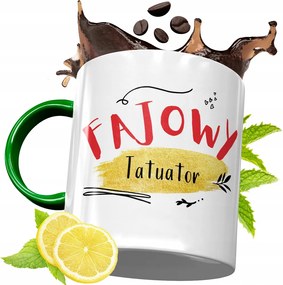 Zöld Bögre Tetováló Születésnapi Ajándék fényképes nyomtatással