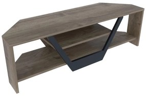 TV szekrény Sares - Walnut, Black