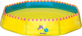 Bestway Nyolcszögletű gyerek medence pancsoló sárga 99 x 99 x 20 cm