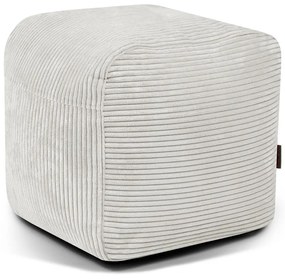 Krémszínű kordbársony babzsákfotel Plus 50 Lounge – SLOWDOWN