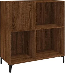vidaXL barna tölgy színű szerelt fa hanglemezszekrény 84,5x38x89 cm