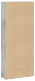 betonszürke szerelt fa könyvszekrény 80 x 30 x 189 cm