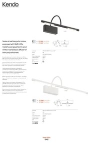 Redo 01-3464 - LED Képmegvilágító KENDO LED/6W/230V 34,4 cm CRI 92 fehér