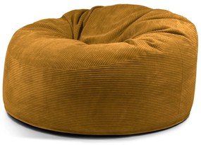 Mustársárga kordbársony babzsákfotel Om 135 – SLOWDOWN