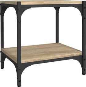 vidaXL sonoma tölgy színű szerelt fa és acél TV-szekrény 40x33x41 cm