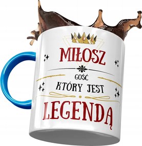 Kék Bögre Férjnek Barátnak Ajándék Nyomtatott Fotóval