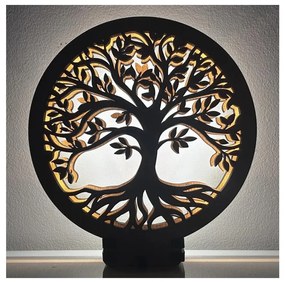 Li-Go 23648/DUB2 - Dimmelhető LED asztali dekoráció LED/12W/230V 30x31 cm tölgy