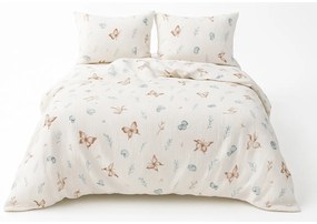Matex Pillangók muszlin ágyneműhuzat, 140 x 200 cm, 70 x 90 cm