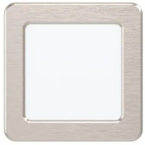 LED panel , 5.5W , süllyesztett , négyzet , meleg fehér , nikkel keret , EGLO , FUEVA 5 , 99167