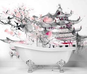 Gario Fotótapéta Japán pagoda Anyag: Vlies, Méret: 100 x 70 cm