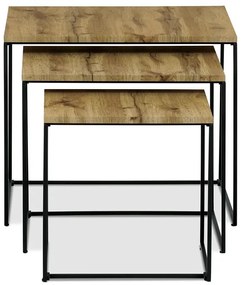 Dohányzóasztal 60×60 cm, MDF, Vad Tölgy. AF-3008 OAK