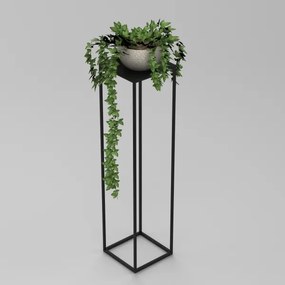 Virágállvány 100x24 cm fekete