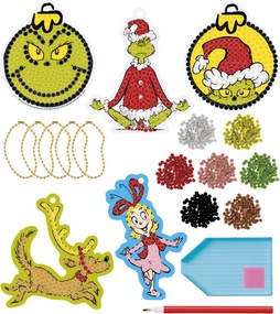A Grincs Dr Seuss gyémántszemes szett akasztóval