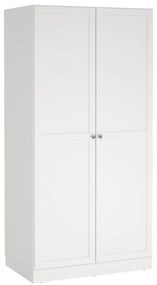 Fehér ruhásszekrény 99x200x62 cm Billund – Tvilum