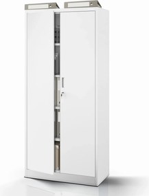 Irodai iratszekrény 4 polccal, szürke, 1750x800x400 mm: JAN