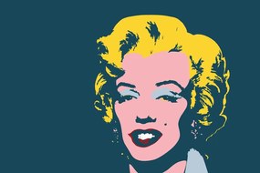 Tapéta Marilyn Monroe v pop art dizájnban