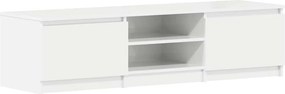 vidaXL magasfényű fehér szerelt fa TV-szekrény 140 x 40 x 35,5 cm