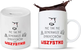 Persely Bögre Szett Igazgatónak Ajándék fényképes nyomtatással