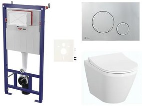 Fali WC szett SAT előtétfalas szereléshez + VitrA Integra WC SIKOSSINTRESU71K