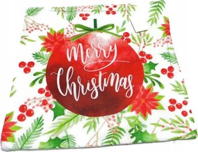 Díszpárnahuzat 43 x 43 cm merry christmas