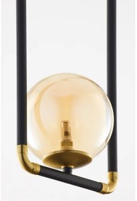 Jupiter 2024 - Csillár zsinóron ZAFRA 1xG9/10W/230V fekete/arany/bézs