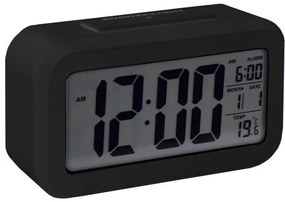 Stanley digitális ébresztőóra, 14 x 7 cm, fekete