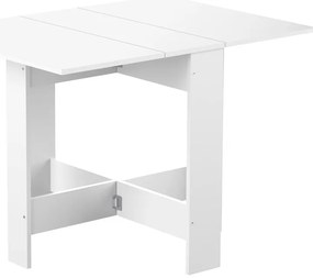 Bővíthető étkezőasztal fehér asztallappal 76x28 cm Papillon – TemaHome