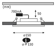 Paulmann 92693 - KÉSZLET 3xLED/8W Dimmelhető függesztett mennyezeti lámpa PREMIUM LINE 230
