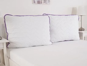Bella Lavender gyöngypárna 70x90 cm, fehér