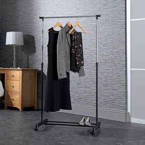 Fekete fém ruhatartó állvány 85x94x48 cm – Addis