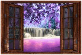 Poszterek 120x80 Lila vízesés