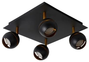Lucide 77975/20/30 - LED spotlámpa BINARI 4xLED/5W/230V fekete