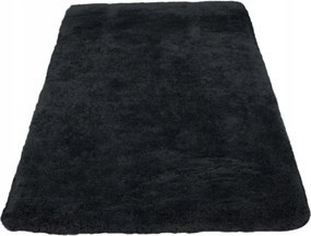 Plüss Szőnyeg Puha Shaggy Softi Csúszásgátló Fekete 80x120cm