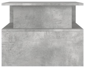 betonszürke szerelt fa dohányzóasztal 90 x 55 x 42,5 cm