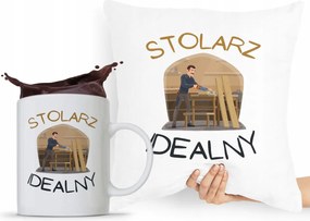 Asztalos Párna Bögre Szett Ajándék fényképes nyomtatással