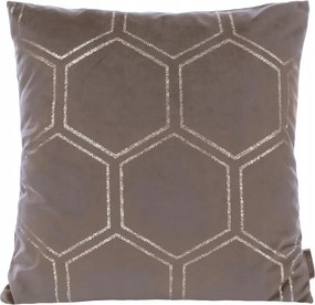 Dekoratív párnahuzat 45x45 kávés méhsejt