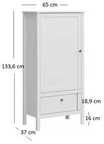 Regál Olna 1D1S (fehér). 1053152