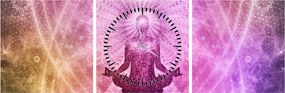 Kép - Meditációs aura (órával) (90x30 cm)