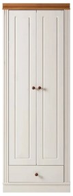 Fehér borovi fenyő ruhásszekrény 65x180 cm Anita – Støraa