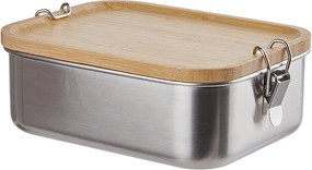 BENTO rozsdamentes acél uzsonnás doboz, ezüst 1,2 l