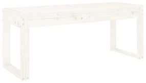 fehér tömör fenyőfa kerti pad 110x38x45 cm