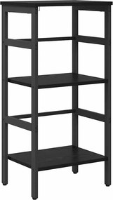 vidaXL Könyvespolc Fekete tölgy 40 x 29,5 x 81 cm Faanyag