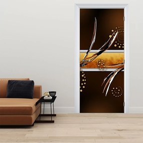 Fotótapéta ajtóra - Absztrakt pillangók (95x205cm)